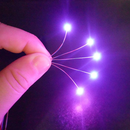 5pcs Pre-wired #0402 Smd Led Model,30cm Connection Wires hobby Model Kit for Gundam Lighting with Free 1pc Battery Box