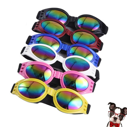 Pet Adjustable Dog Goggles Sunglasses Anti-UV Sun Glasses Eye Wear Protection Black Widely Used Dog Sunglasses Pet Dog Supplies
