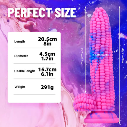 Particles Stimulate Corn Butt Plug Soft Dildo Suction Cup Sex Toys Sexuales Adult Anal Plug Erotic For Women Men Masturbator
