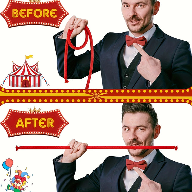 1PC Magic Rope Comedy Prop Flexible Stiff Illusion Trick for Stage Close-Up Beginners Visual Gags Funny Performance Skills ZSY