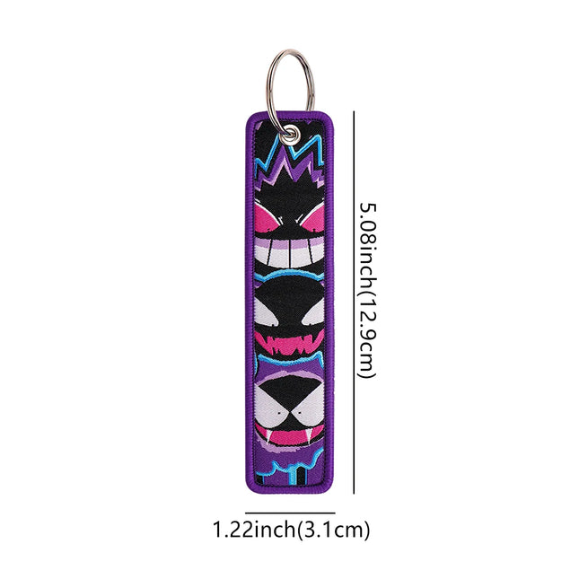 1 Pcs Anime Game Cute Key Chain for Motorcycles Key Fobs Holder Men Women Key Tags Key Ring Fashion Jewelry Accessories Gifts