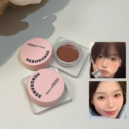 Monochrome Powder Blusher Cream Brightening Whitening Purple Lip and Cheek Dual-use Matte Natural Blush Tint Palette