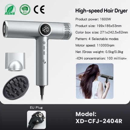 TINSOL Professional high-speed hair dryer, negative ion hair care fast drying constant temperature hair care portable hair dryer