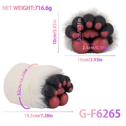 ELKKOST Silicone Animal Fantasy Male Masturbator with Fur Pocket Stroker Pussy Penis Sleeve Fake Vagina Anal Sex Toys for Men