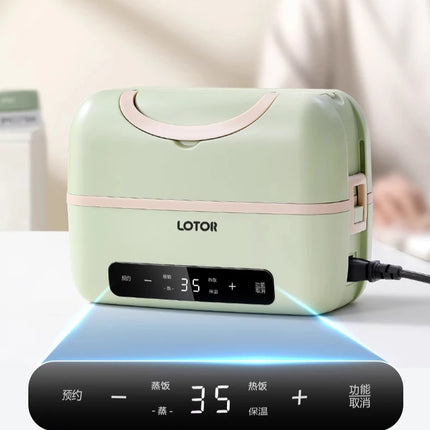 Heated lunch box Electric heating can be plugged in for thermal insulation Cooking picnic box   lunch box for adults