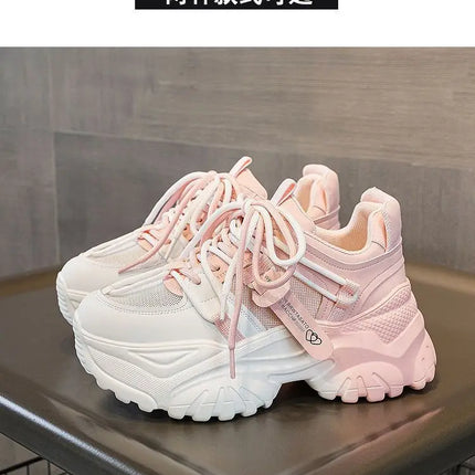 Women's Shoes Casual Shoes Spring Sneakers Platform Woman-shoes Tennis Female Fashion Thick Sole 2024 Roses Trainers Increased I
