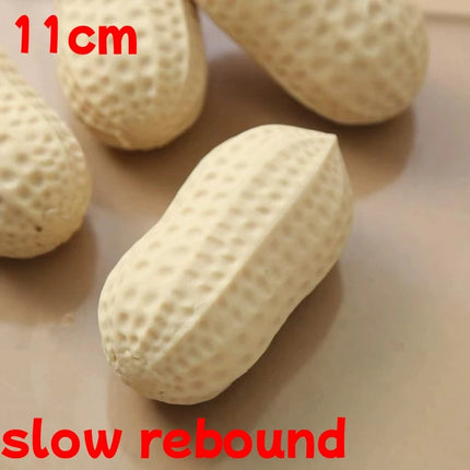Squishy Peanut Stress Ball Squeeze Toy No rebound Buttery-Soft Feel Fidget Toy  ASMR Sensory Anti Stress Toys for Adults