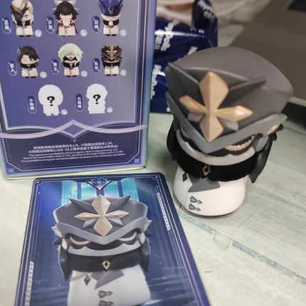 Genuine Product Genshin Impact Fools Executive Series Q Blind Box Mini Doll Collection Desktop Ornamen Christmas Birthday Gifts