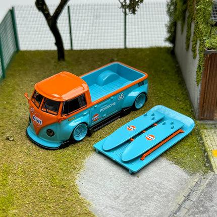 LMLF Diecast 1/64 Scale Volkswagen Alloy Car Model Volkswagen T1 Pickup Truck Play Vehicles Toys for Boys Original Box