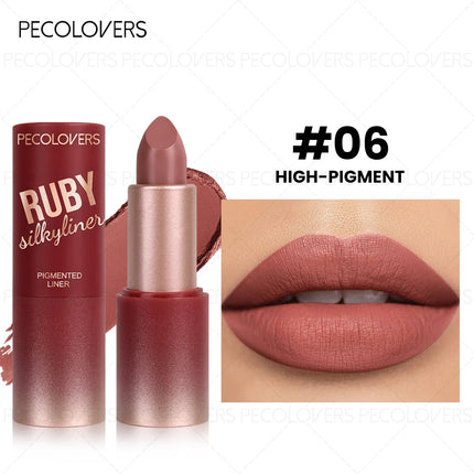 1PC Soft Nude Pink Matte Lipstick, Versatile for Daily Wear and Dates, Smooth Application, Long-Lasting and Smudge-Proof