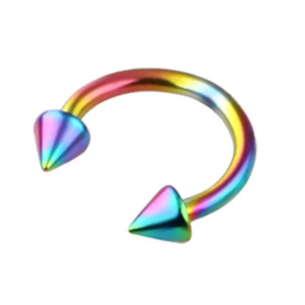 Women Fake Piercing Nose Ring Hoop Septum Piercing Nose Clip Rock HipHoop Stainless Steel Magnet Fashion Body Jewelry Wholesale