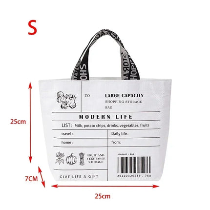 Foldable Reusable Eco Shopping Tote Bag for Women, Large Grocery Produce Bag with Pocket, Lightweight Durable Handbag