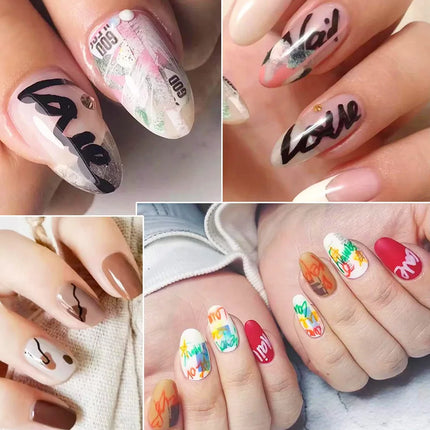 3-18pcs/set Nail Art Graffiti Pen Nail Marker Drawing Abstract Lines Fine Detail Floral Design Waterproof Nail Painting Manicure