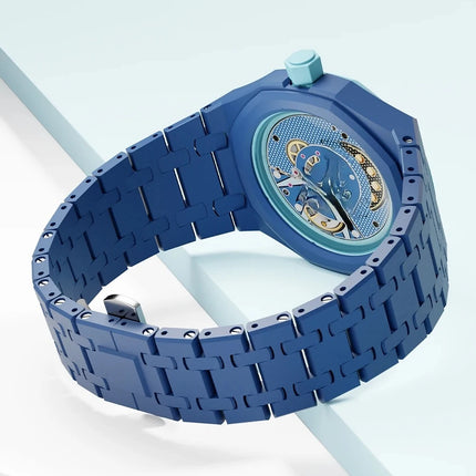 Ceramic Modification Kit for Swatch X AP Royal POP Biomaterials Watch Case + bioceramic Strap Pocket Changer To Wristwatch