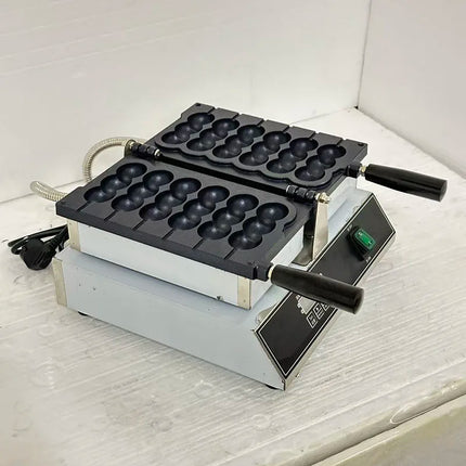 Electric Nonstick Skewer Waffle Baker Ball Shaped Egg Commercial Brochette Waffle Maker Gourd New 220V Waffle Making Machine