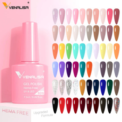 7.5ml Venalisa Nail Gel Polish HEMA FREE TPO FREE Full Coverage Semi Permanent Soak Off UV LED Gel Nail Polish Gel Varnish