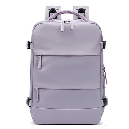 Buylor Women's Travel Backpack 16inch Large Capacity Multi-Function Suitcase USB Charging Schoolbag Short Distance Luggage Bag