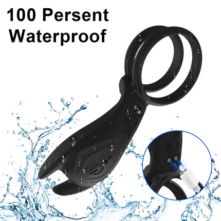 Remote Control Vibrating Cock Ring for Men Penis Ring Penis Vibrator Clit Stimulator Adult Goods Sex Toy for Men and Couples