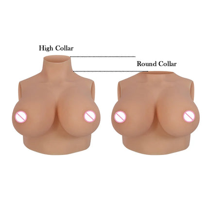 Eyung Huge Fake Breast Forms Fake Boobs Realistic Silicone for Crossdressers Drag Queen Shemale Crossdressing Breastplates Boobs