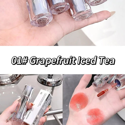 Mirror water gloss lip Dew low saturation glass lip toot lip glaze moisturizing moisturizing white mouth red