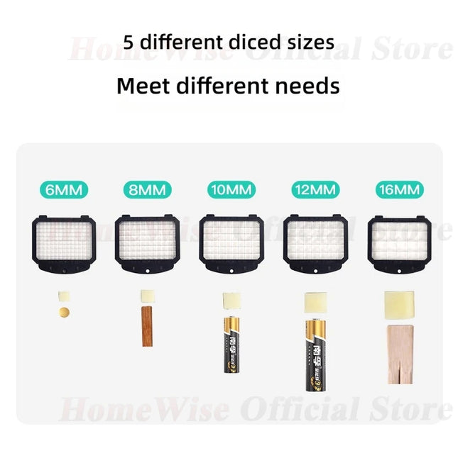 Homewise Cut Cubes and Slicing and Shredding knife Accessories for M1 Commercial Multifunctional Vegetable Machine