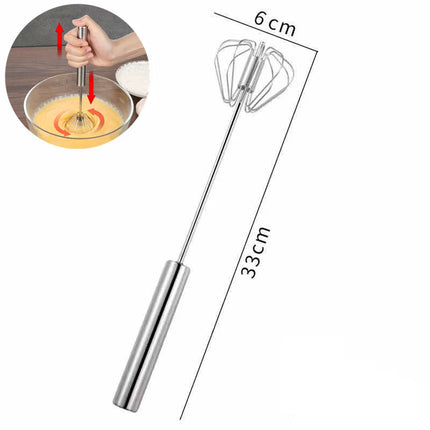 Danish Dough Whisk Stainless Steel HandHeld Bread Blender Dough Scraper Hole Fast Stirring Tool Danish Dough Whisk Egg Stirrer