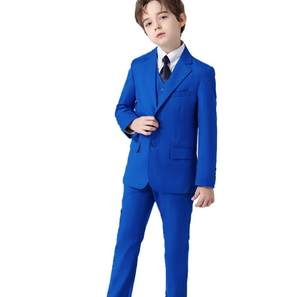 Boys Suits Colorful Formal Suits 5 Piece Slim Fit Dresswear Suit Set School Uniforms