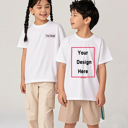 Kids Custom Tsihrts Add Your Own Image T-shirt Tailor-made Children's Day Gifts Personalized Child's T Shirt Funny Presents