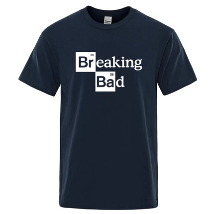 Men's T-shirt High Quality Cotton Blend O Neck Heisenberg Men T-shirt Short Sleeve Casual Breaking Bad Print T Shirt for Men