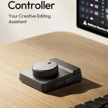 Ulanzi D100H Dial Creative Controller for Video&Photo Editing Dial&RGB Keypad Controller for Light System for Intelligent Studio