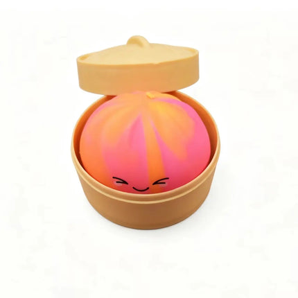 Mini Colorful Dumpling Squishy Squeeze Toy 5.5CM Cube Slow Rise Sensory Anti-stress Toy for Adults Anxiety Relief Gift