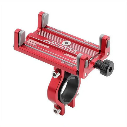 Universal Mobile Phone Holder Adjustable Aluminum Alloy Cell Phone Holder Clip Stand Bracket Mount Base For Scooter Bicycle Bike