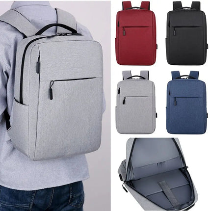 Trendy Men's Minimalist Backpack Versatile Backpack Large Capacity School Student Backpack Rucksack Computer Travel Bag Unisex