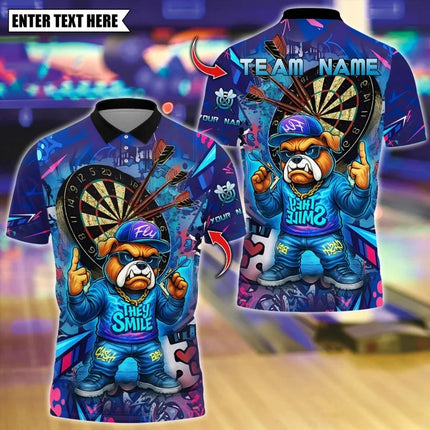 3D Printed Tiger King Dog Polo Shirt For Men Customized Darts Pattern Tees Summer Loose Sport Short Sleeve Tops Lapel T-Shirts