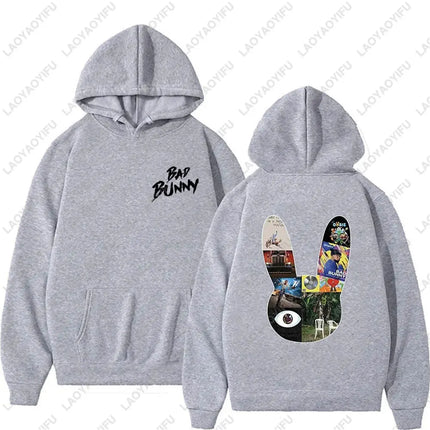 Rapper Bad Bunny Debi Tirar Más Fotos Album DTMF Merch Men Woman Hoodies Fashion Casual Vintage Drop Shoulder Sweatshirt Hoodie