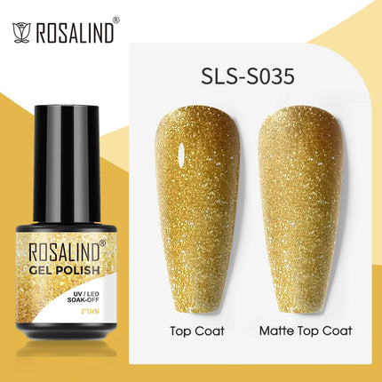 ROSALIND Gel Nail Polish UV Base Top Coat Soff Off Stamping Polish All For Art Manicure Semi Permanant Gel Nail Fast Shipping