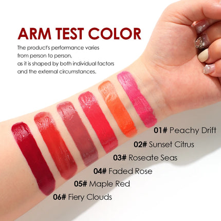6 Color liquid powder blusher is durable and natural, easy to mix, light in texture, suitable for all skin colors, and suitabl
