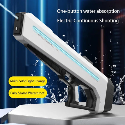 High-Pressure Water Gun Toys Powerful Electric Shooting Automatic Spray Water Absorption Outdoor Beach Pool Toy For Boys Kids