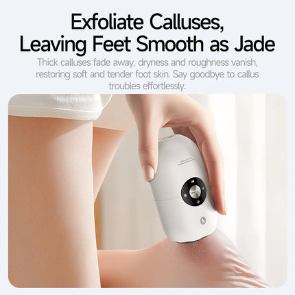 Waterproof Electronic Foot Callus Remover with 3 Speeds Waterproof IPX6 for Removing Dry Coarse Skin Calluses On Heels Women Men