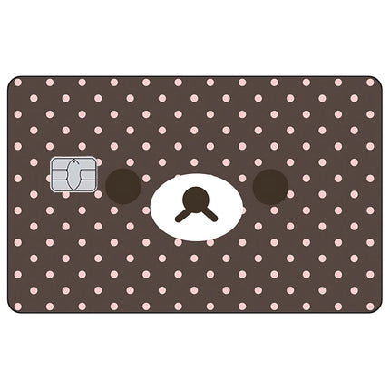 Cartoon Cute Credit Card Skin Stickers Rilakkuma Matte Sticker for VISA JCB MasterCard and Other IC Bank Card Decoration