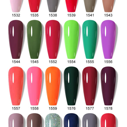 Clou Beaute 15ml HEMA TPO FREE Color Gel Nail Polish Nude Pink Red Green Collection Nail Gel Polish Glitter Soak Off UV LED Gel