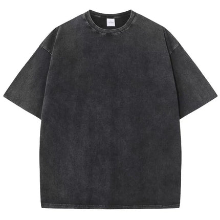 Summer Cotton Washed Women T-Shirts Hip Hop Loose Tee Shirt All-Match Fashion Short Sleeve Comfortable Multicolor Female Tops