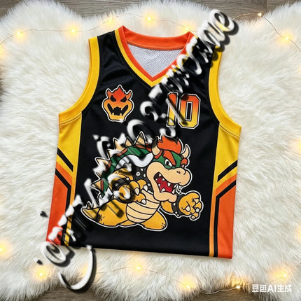 Bandai 2026 Donkey Kong Mario Full Character Summer Oversized Vest Jersey Family Matching Sports Vest