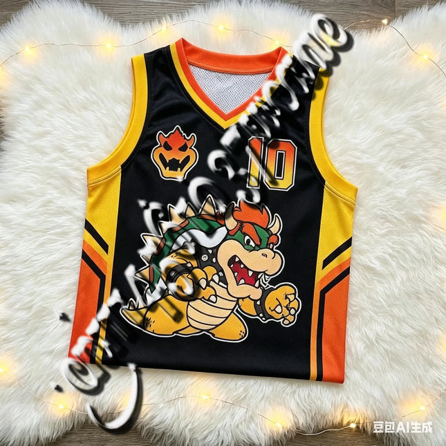 Bandai 2026 Donkey Kong Mario Full Character Summer Oversized Vest Jersey Family Matching Sports Vest