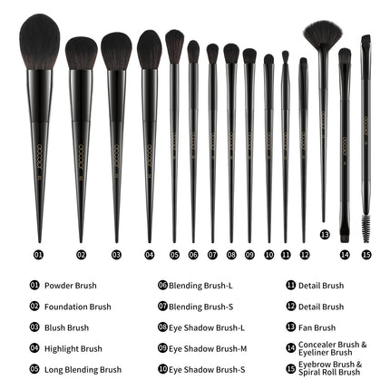 Docolor Makeup Brush Set Professional 10-30pcs Eyeshadow Blush Synthetic Foundation Brush Powder Contour Cosmetic Tool For Women
