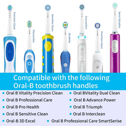 Universal Brush Head Refill for Oral B Electric Toothbrush Sensitive Precision Clean Floss Cross Action Brush Nozzles For Oralb