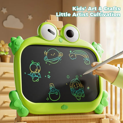 Kids LCD Drawing Tablet, Colorful Eye Protection Writing Board, One Touch Erase Cartoon Educational Graffiti Toy Birthday Gift