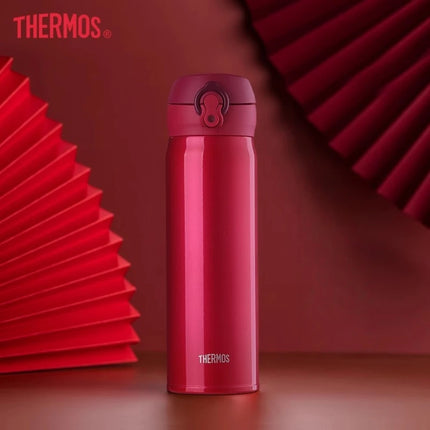 THERMOS 350/500ML Water Bottle Vacuum Flask Stainless Steel Thermal Mug, Hot Cold Keep 6-12H,Leakproof for Office Outdoor Travel