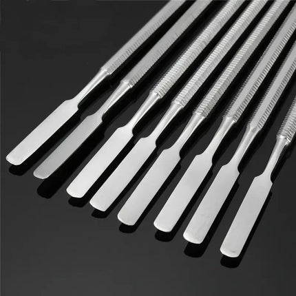 5/10Pcs Stainless Steel Mixing Spatula Tool Spatuler Rod Dental Nail Art Makeup Foundation Eyeshadow Mixing Stick Color Tools