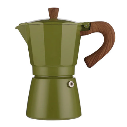 Custom Logo Moka Pot 3-cup Stovetop Espresso Maker Elegant Coffee & Tea Set